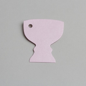 etiquette calice rose