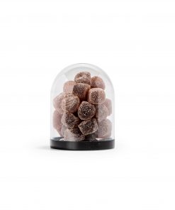 Contenant dragées cloche base noire