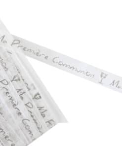Ruban ma première communion argenté