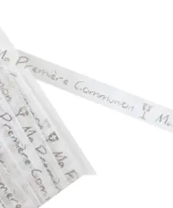 Ruban ma première communion argenté