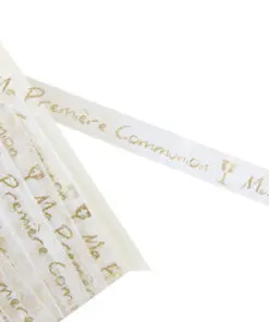 Ruban ma première communion or