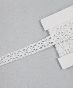Ruban dentelle blanc