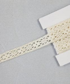 Ruban dentelle ivoire dragees deco