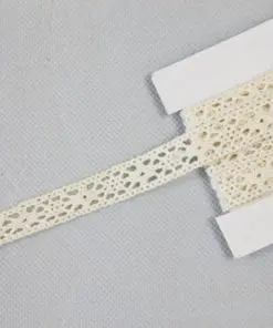 Ruban dentelle ivoire dragees deco