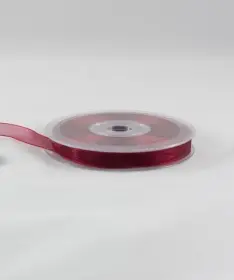 Ruban organza bordeaux