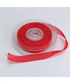 Ruban organza rouge