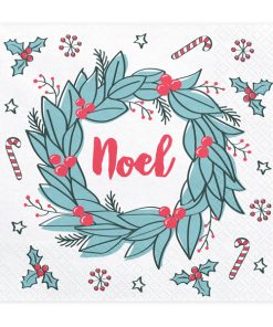serviette noel