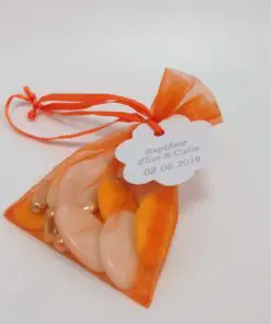 sac a dragées organza orange