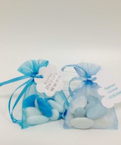 Alternative view of Sac à dragées organza - Vert Amande - Lot de 10