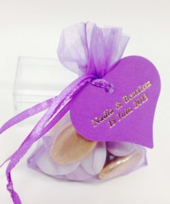 Alternative view of Sac à dragées organza - Parme - Lot de 10