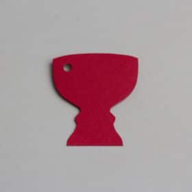 etiquette calice rouge