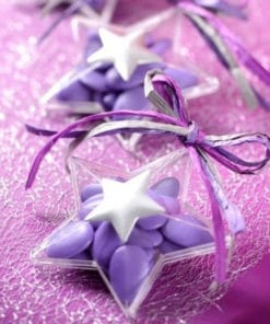 contenant dragees etoile plexi