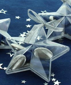 contenant dragees etoile plexi deco bapteme