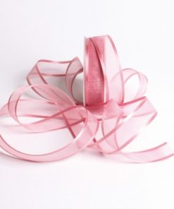 ruban organza vieux rose