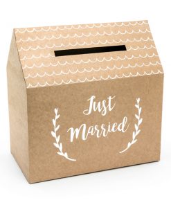 urne kraft -just married-urne mariage