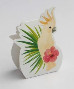 contenant à dragées peruuche-collection tropicale exotique