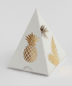 boite a dragees ananas -mini pyrmide