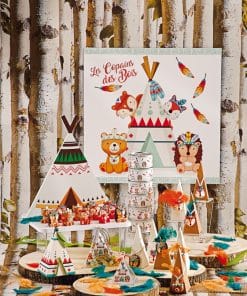 Decoration theme foret bapteme