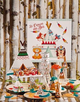 Decoration theme foret bapteme