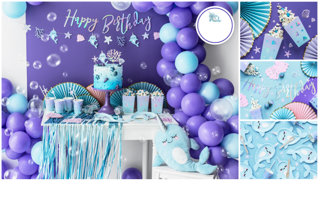Anniversaire sirene decoration