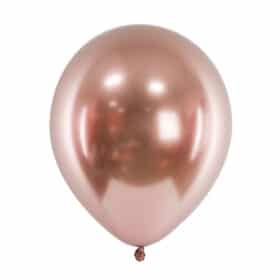 Ballon rose gold metalisé chromé