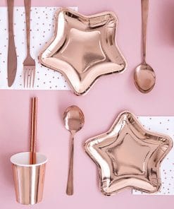 deco de table assiette rose gold