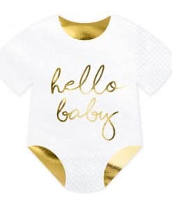 Serviette babyshower Body bébé