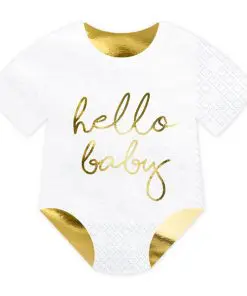 Serviette babyshower Body bébé