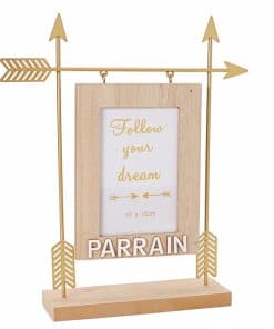 Cadre photo fleche or parrain Cadeau parrain bapteme