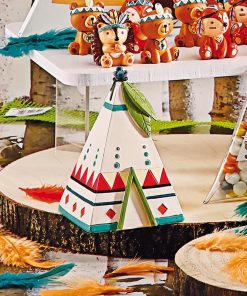 tirelire tipi animaux de la foret cadeau parrain marraine