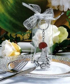 Dragees communion garcon porte cles