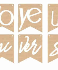 guirlande joyeux anniversaire effet kraft