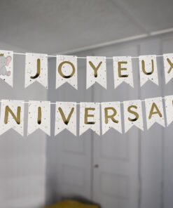 guirlande joyeux anniversaire éléphant