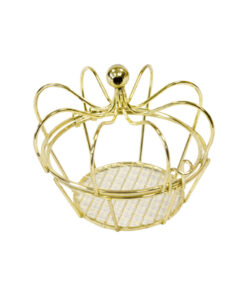 Alternative view of Contenant Couronne en métal - Or