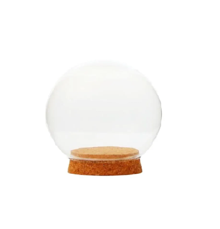 boule en verre avec bouchon liège