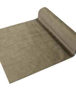 chemin de table velours taupe