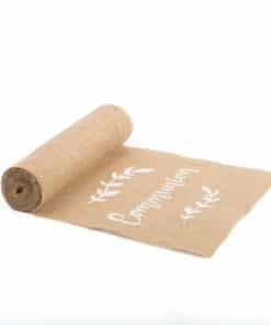 Chemin de table jute communion