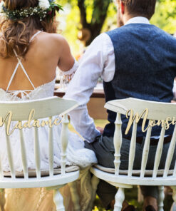 décoration de chaise mariage madame bois