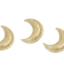 stickers croissant de lune pailleté or eid
