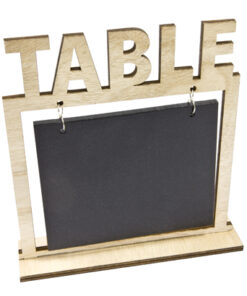 marque table mariage en bois