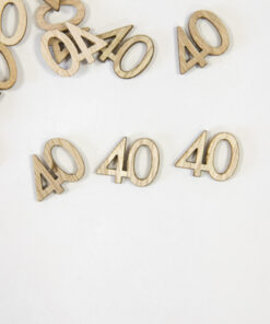 confettis de table anniversaire en bois 40 ans