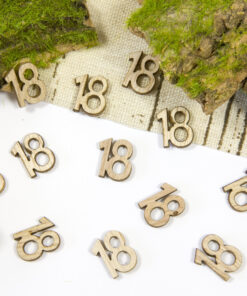 confettis de table anniversaire bois 18 ans