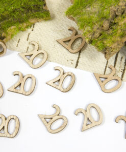 confettis de table anniversaire chiffre 20