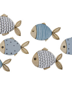 confettis de table thème mer en bois