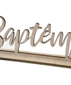 decoration baptême en bois