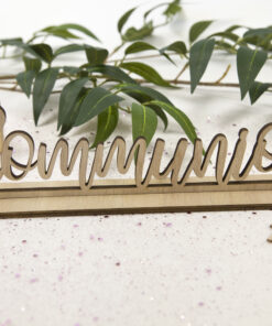 centre de table bois communion