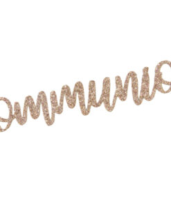 décoration de table rose gold pailleté