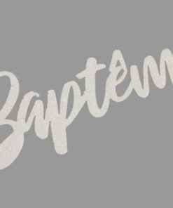 décoration de table baptême blanc