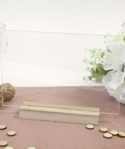 centre de table avec support bois