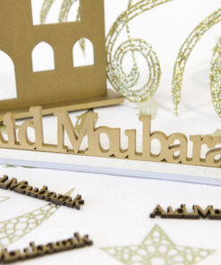 Déco de table Aid Moubarak en Or
